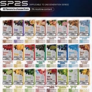SP2S 煙彈拋棄式 SP2S 煙彈拋棄式設計,3 入裝,適配悅刻主機,穩定導油、口感細膩,即插即用